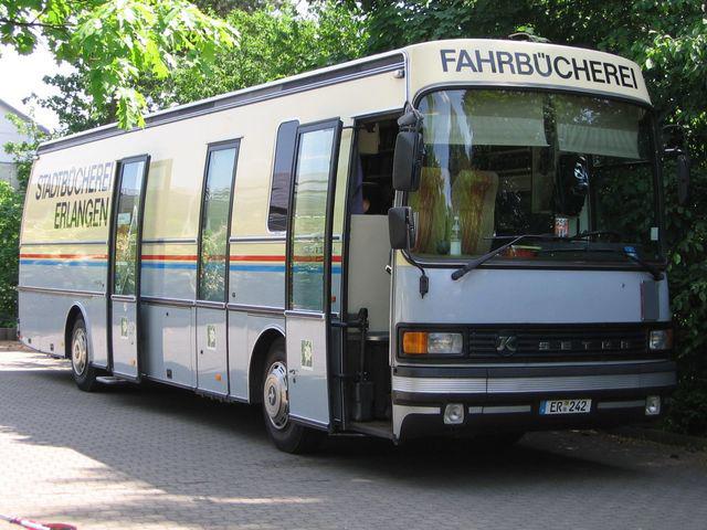 Das Fahrzeug der Fahrbibliothek von 1985 bis 2012